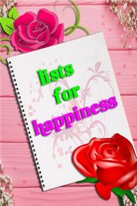 lists of happiness journal