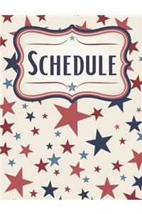 Patriotic Stars Daily Journal, Scheduler, and Planner