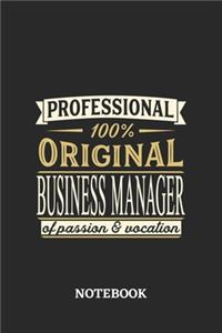 Professional Original Business Manager Notebook of Passion and Vocation