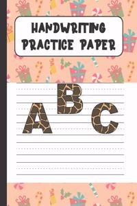 Handwriting Practice Paper ABC