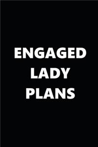 2020 Weekly Planner Engaged Lady Plans Black White 134 Pages