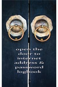 Vintage Chinese Door Internet Password Logbook