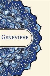 Mandala Notebook with Personalized Monogram Genevieve