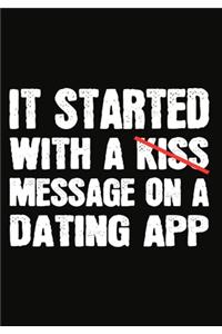 It Started With a Kiss Message on a Dating App