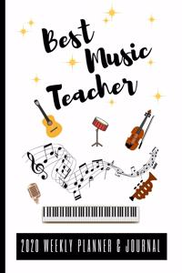 Best Music Teacher 2020 Weekly Planner & Journal