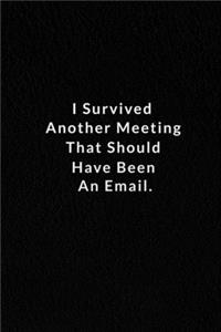 I Survived Another Meeting That Should Have Been An Email.