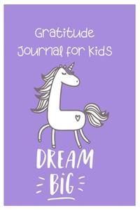 Gratitude Journal For kids Dream Big