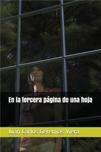 En la tercera página de una hoja