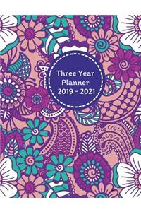 Three Year Planner 2019 - 2021 Ora