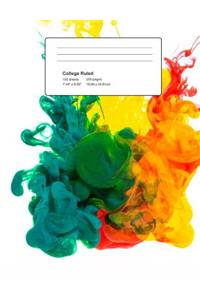 Splash Composition Book - Splash Of Colours: Composition Book, College Ruled Lined Paper