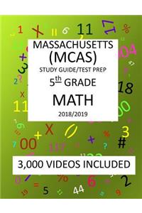 5th Grade MASSACHUSETTS MCAS, 2019 MATH, Test Prep