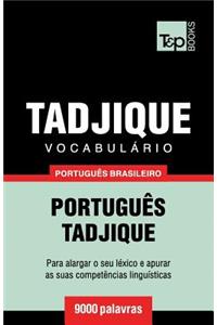 Vocabulário Português Brasileiro-Tadjique - 9000 palavras