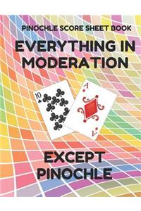 Pinochle Score Sheet Book