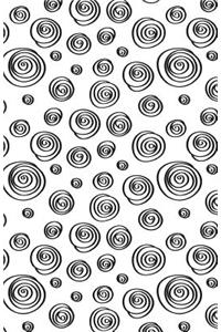 Bullet Journal Abstract Whorls Black and White