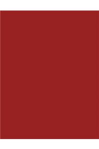 Brick Red 101 - Narrow Lined with Margins Notebook