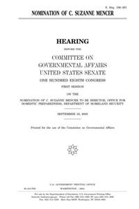 Nomination of C. Suzanne Mencer