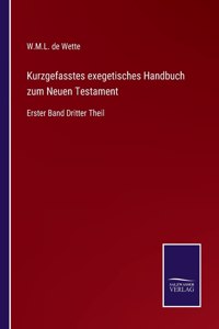 Kurzgefasstes exegetisches Handbuch zum Neuen Testament
