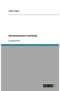 Personennamen und Recht