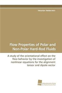 Flow Properties of Polar and Non-Polar Hard-Rod Fluids