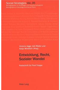 Entwicklung, Recht, Sozialer Wandel