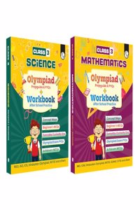PW Olympiad Plus Workbook For Class 3 Science and Maths Prepguide, PYQs Combo of 2 (Paperback, PW)