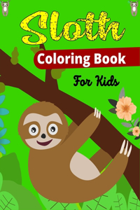 Sloth Coloring Book For Kids