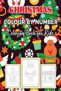 Christmas Colour By Number Coloring Book for Kids