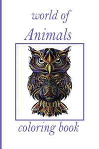 world of Animals coloring book