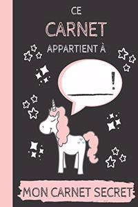 Ce carnet appartient à ___ !