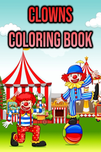 Clowns Coloring Book