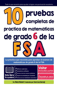 10 pruebas completas de práctica de matemáticas de grado 6 de la FSA