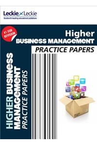 CfE Higher Business Management Practice Papers for SQA Exams