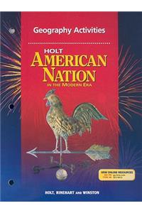 Holt American Nation in the Modern Era: Geography Activities