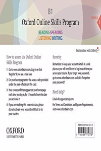 American English File 2e 2 Online Skills Program B1 Access Code Card