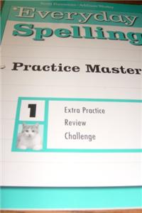 Everyday Spelling D'Nealian Practice Master Gr 1