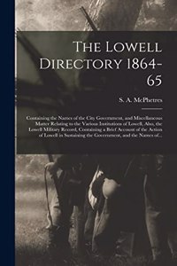 Lowell Directory 1864-65