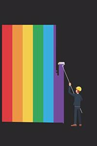 LGBT Notebook - LGBT Pride LGBT Awareness Month Flag Gay Rights March - LGBT Journal