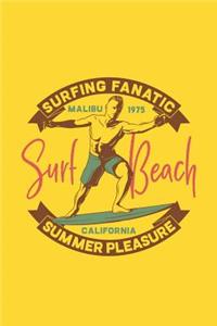 Surfing Fanatic - Malibu 1975 Surf Beach - California Summer Pleasures