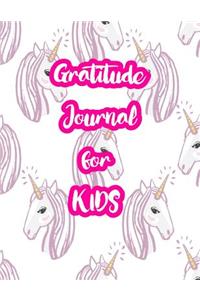 Gratitude Journal for Kids: 5-Minute Daily Diary of Positivity with Cute Unicorn Matte Cover Design Notebook Prompts to Write In Per Day - Perfect Gift for Girls, Boys, Teens, 