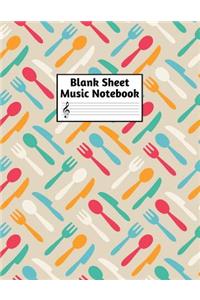 Blank Sheet Music Notebook
