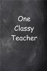 One Classy Teacher Journal Chalkboard Design Lined Journal Pages