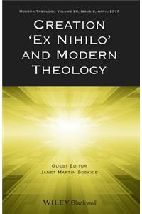 Creation Ex Nihilo and Modern Theology