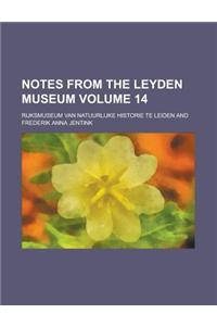 Notes from the Leyden Museum Volume 14