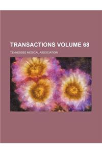 Transactions Volume 68