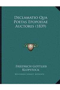 Declamatio Qua Poetas Epopoeiae Auctores (1839)