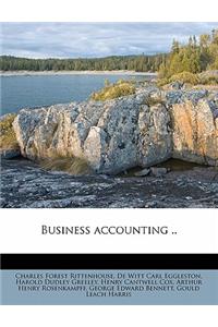 Business Accounting .. Volume 1