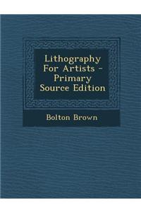 Lithography for Artists