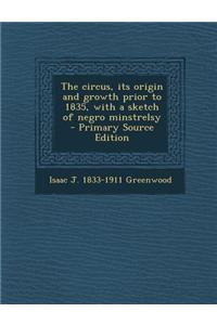 The Circus, Its Origin and Growth Prior to 1835, with a Sketch of Negro Minstrelsy