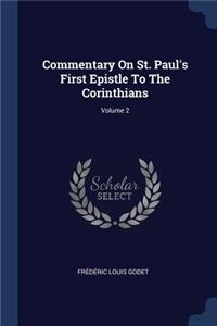 Commentary On St. Paul's First Epistle To The Corinthians; Volume 2