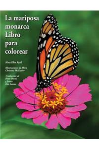 mariposa monarca Libro para colorear